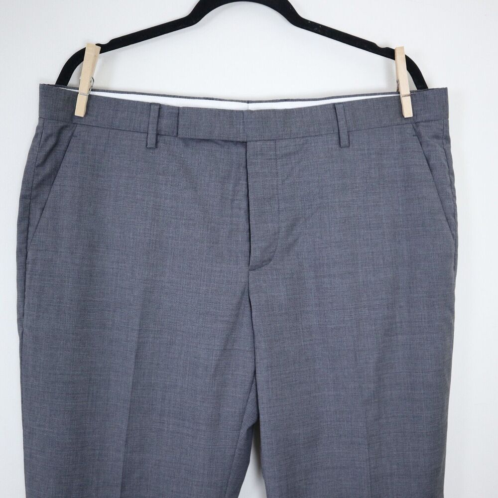 Maison Margiela IT 54 Gray Wool Trousers Slim Straight Leg Pants - Picture 2 of 9